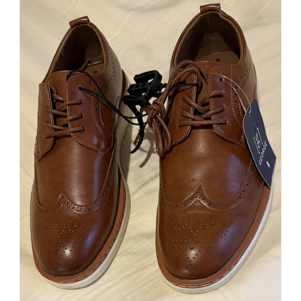 George Brand Leather Brownish Casual Shoe For Men, Size 8. New